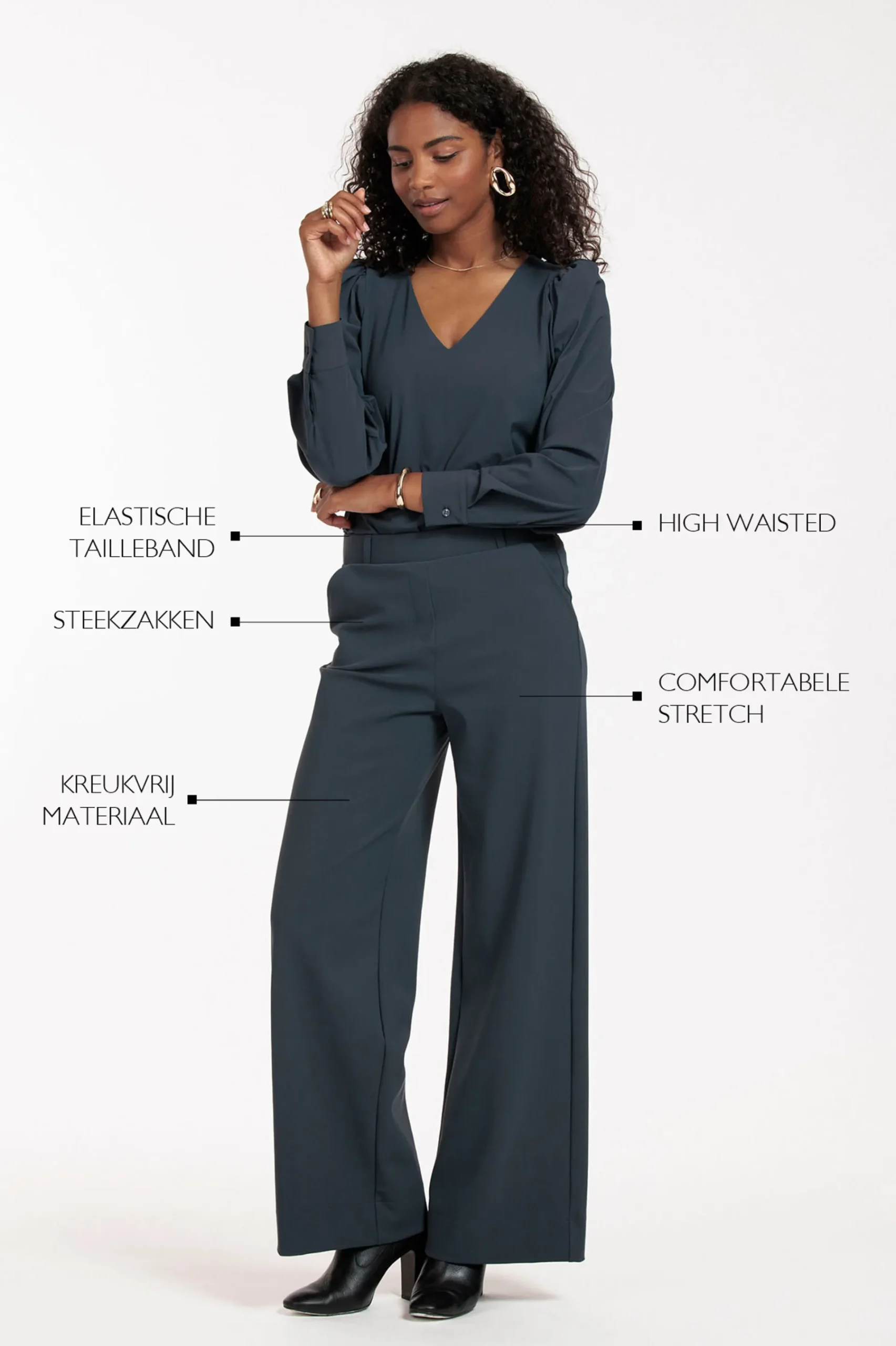 Studio Anneloes Lexie bonded trousers -