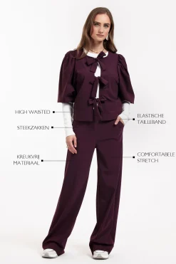 Studio Anneloes Lexie bonded trousers -