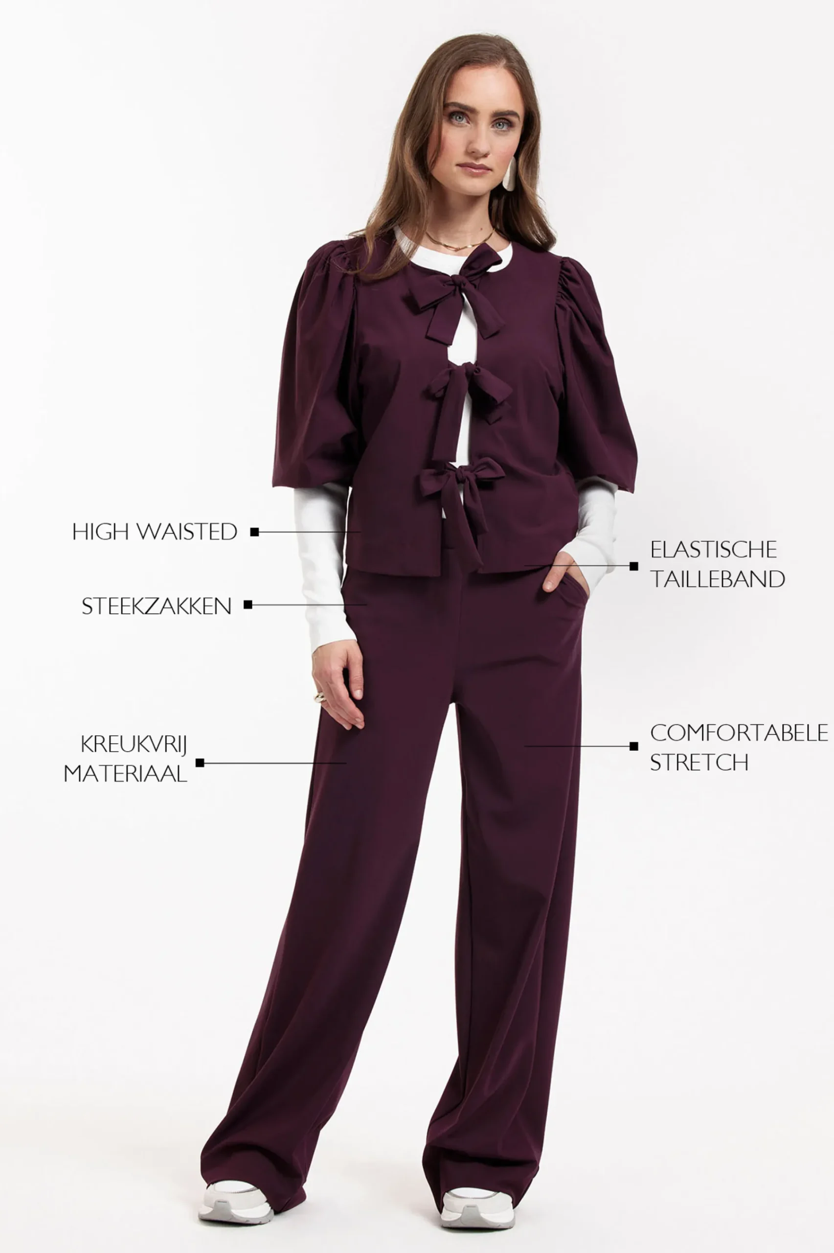 Studio Anneloes Lexie bonded trousers -
