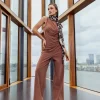 Studio Anneloes Lexie bonded trousers -