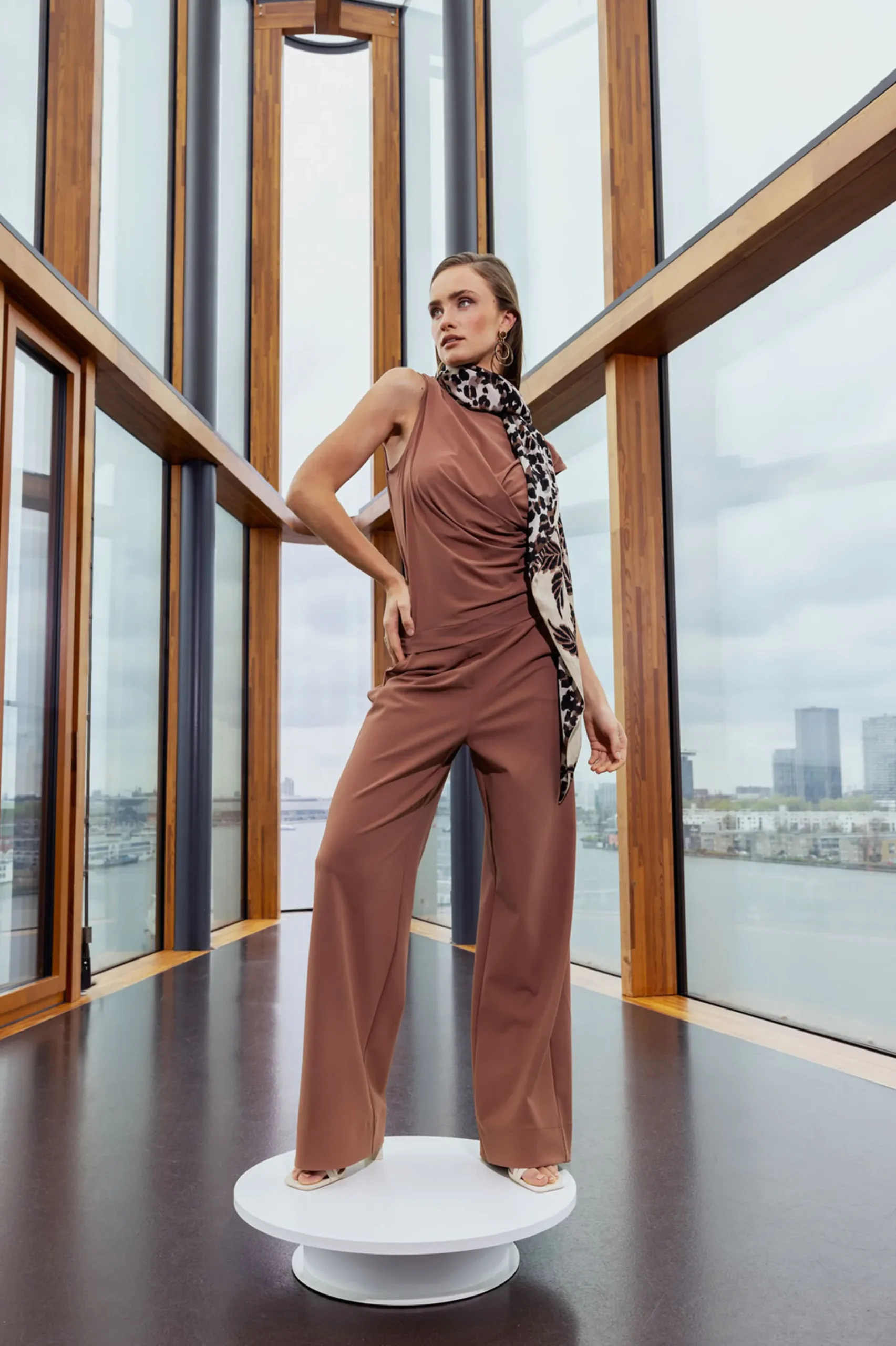Studio Anneloes Lexie bonded trousers -