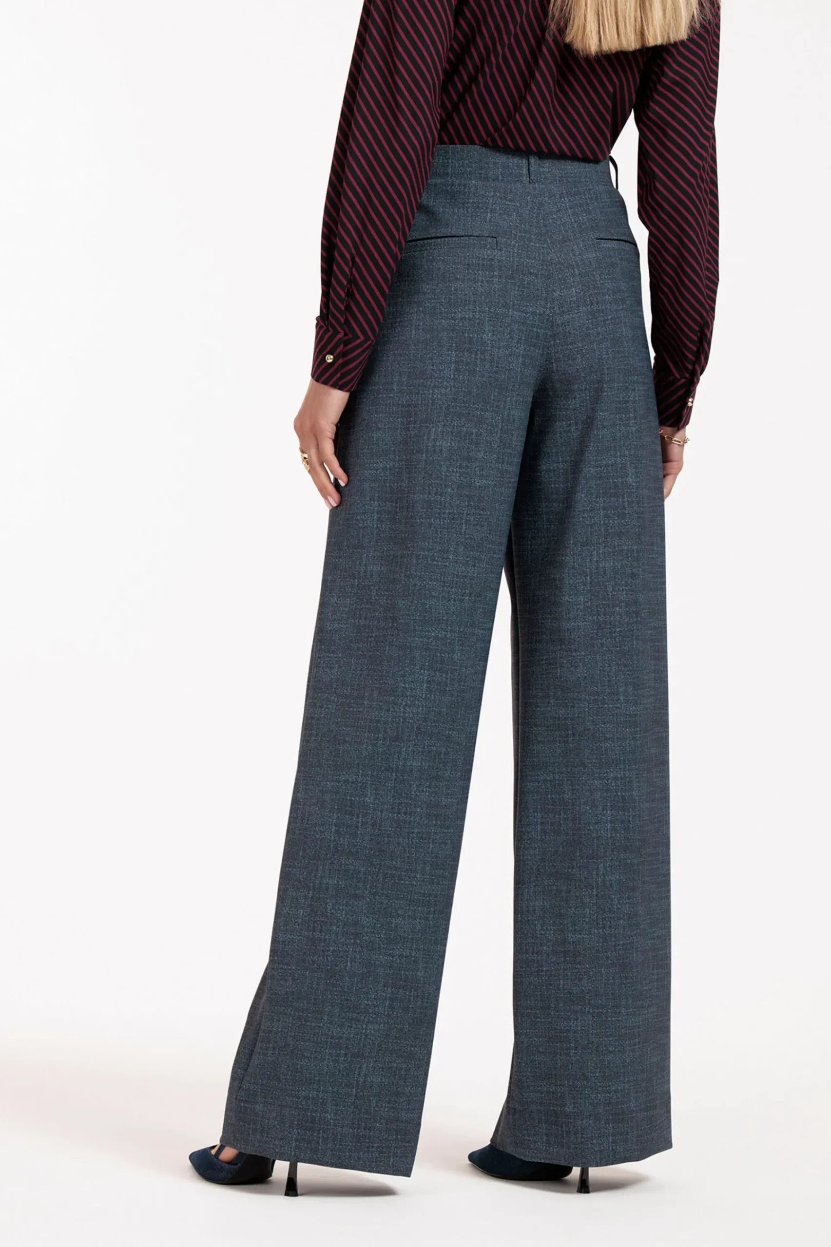 Studio Anneloes Lexie LONG bnd dnm tweed trousers -