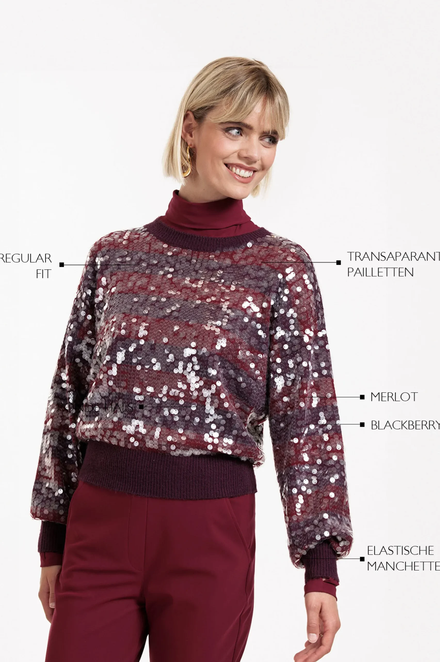 Studio Anneloes Lilly sequins pullover -