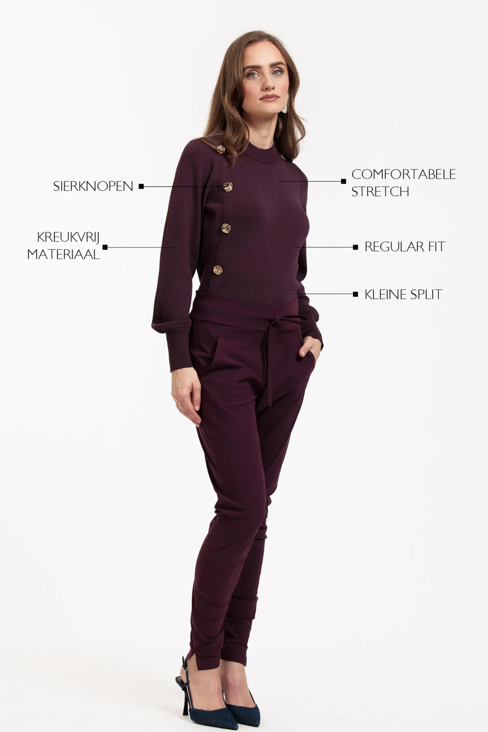 Studio Anneloes Lovis button pullover -