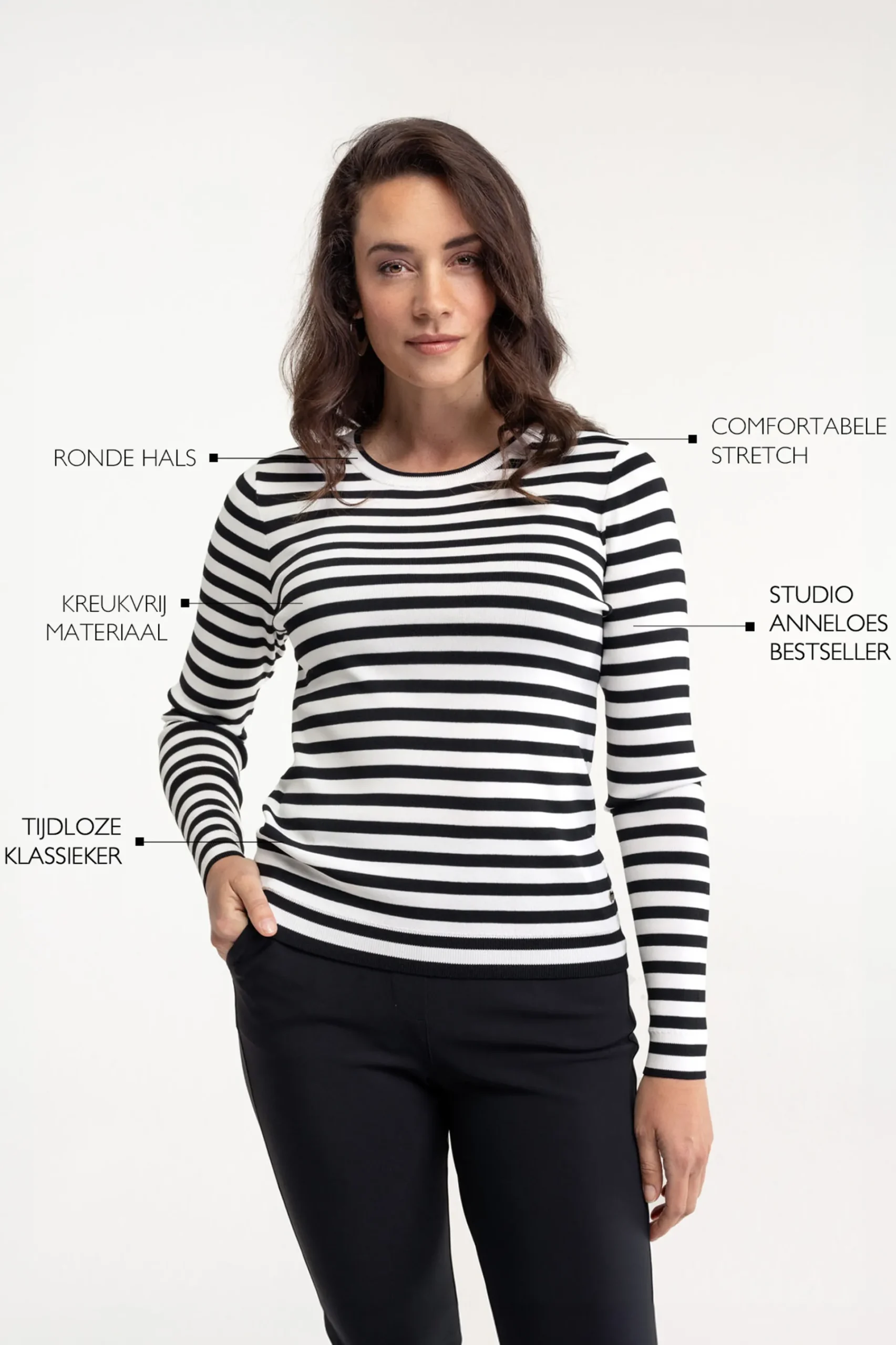 Studio Anneloes Luna stripe pullover -