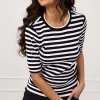 Studio Anneloes Luna stripe short slv pullover -