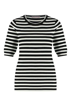 Studio Anneloes Luna stripe short slv pullover -