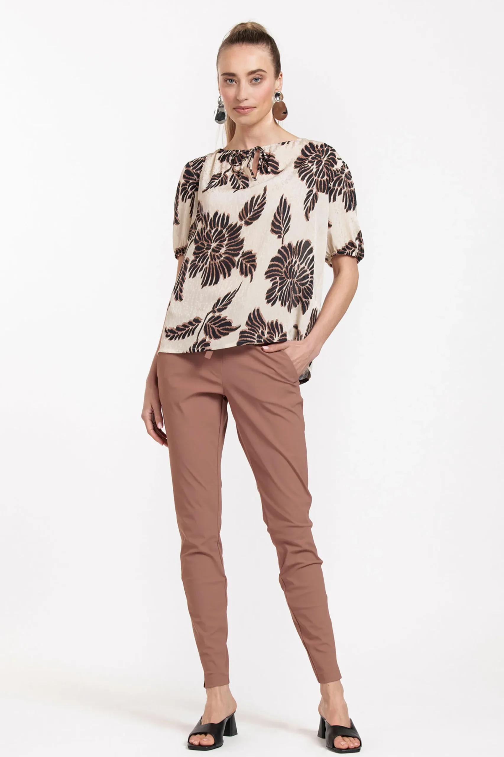 Studio Anneloes Maite flower crepe top -