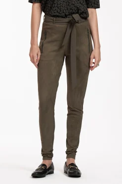 Studio Anneloes Margot faux suede trousers -