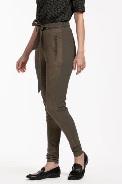 Studio Anneloes Margot faux suede trousers -