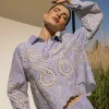 Studio Anneloes Midge border embroidery blouse -