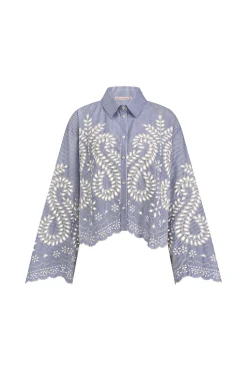 Studio Anneloes Midge border embroidery blouse -