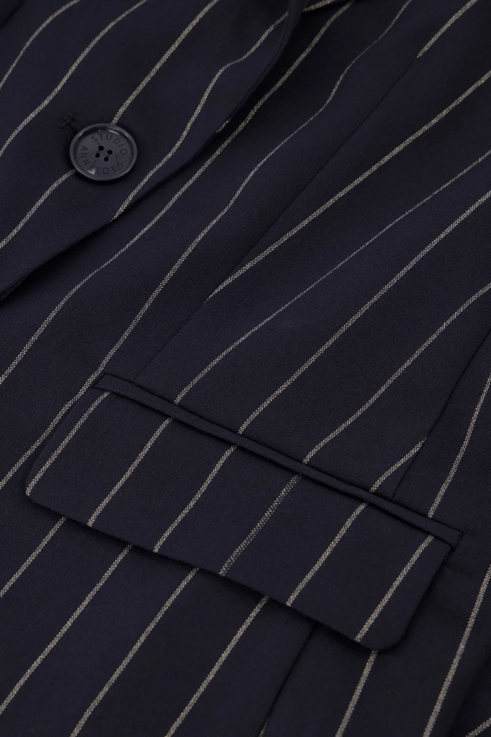 Studio Anneloes Mirelle gold pinstripe blazer -
