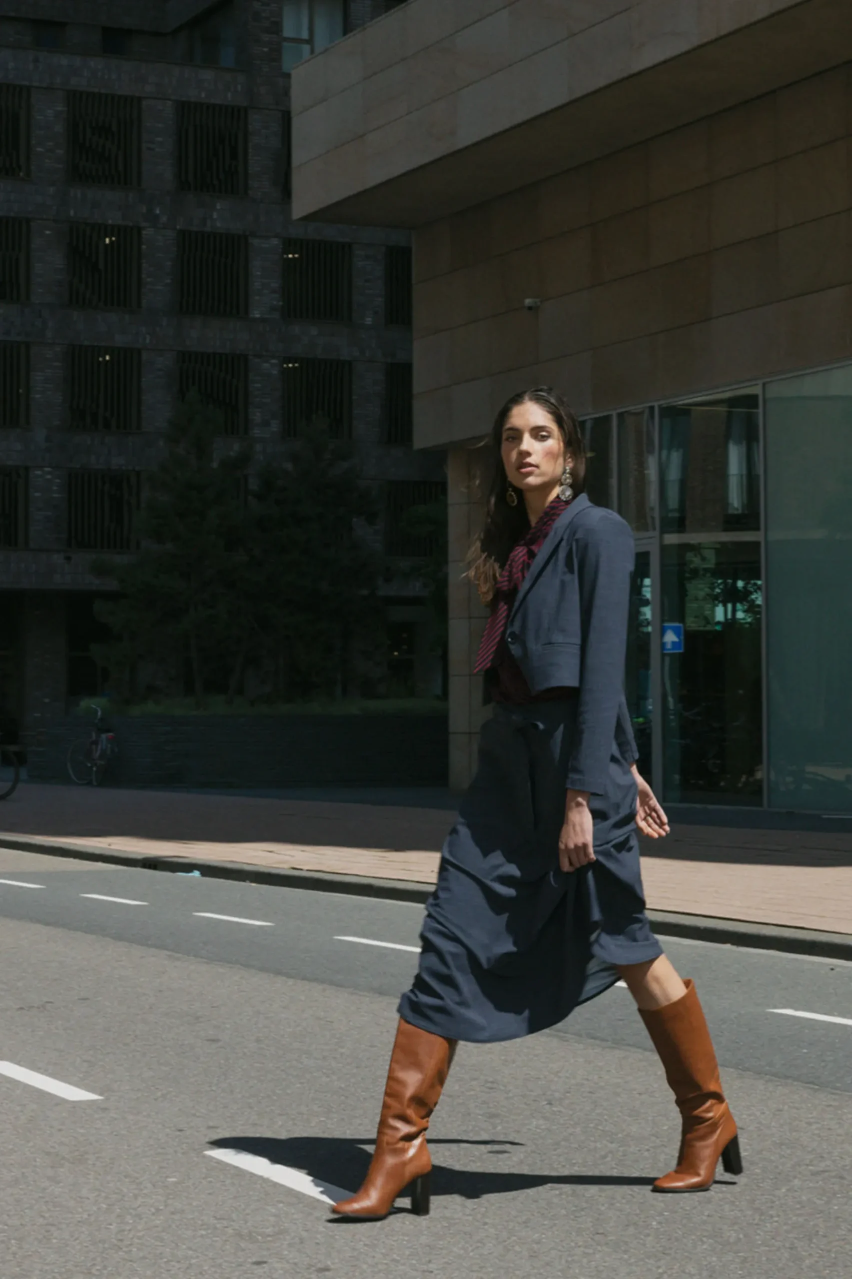 Studio Anneloes Nelly woven look skirt -
