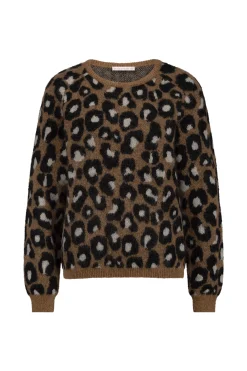 Studio Anneloes Nino mohair leopard pullover -