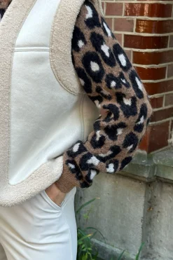 Studio Anneloes Nino mohair leopard pullover -