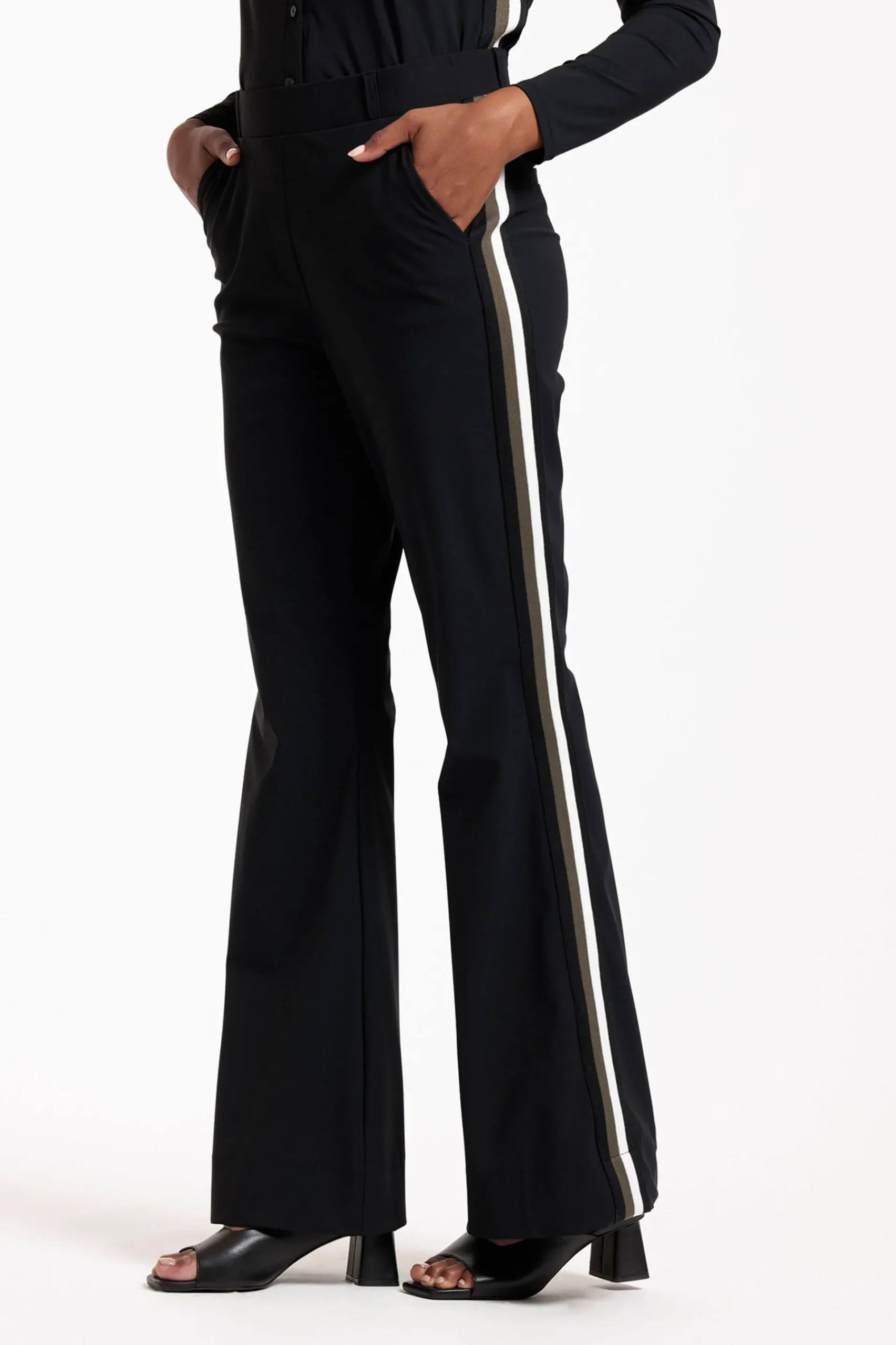 Studio Anneloes Noa flair tape trousers -