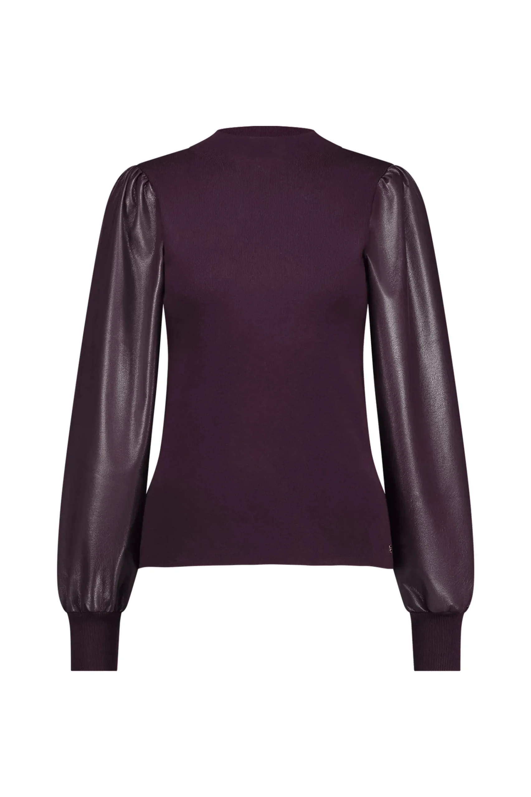 Studio Anneloes Noortje faux leather pullover -
