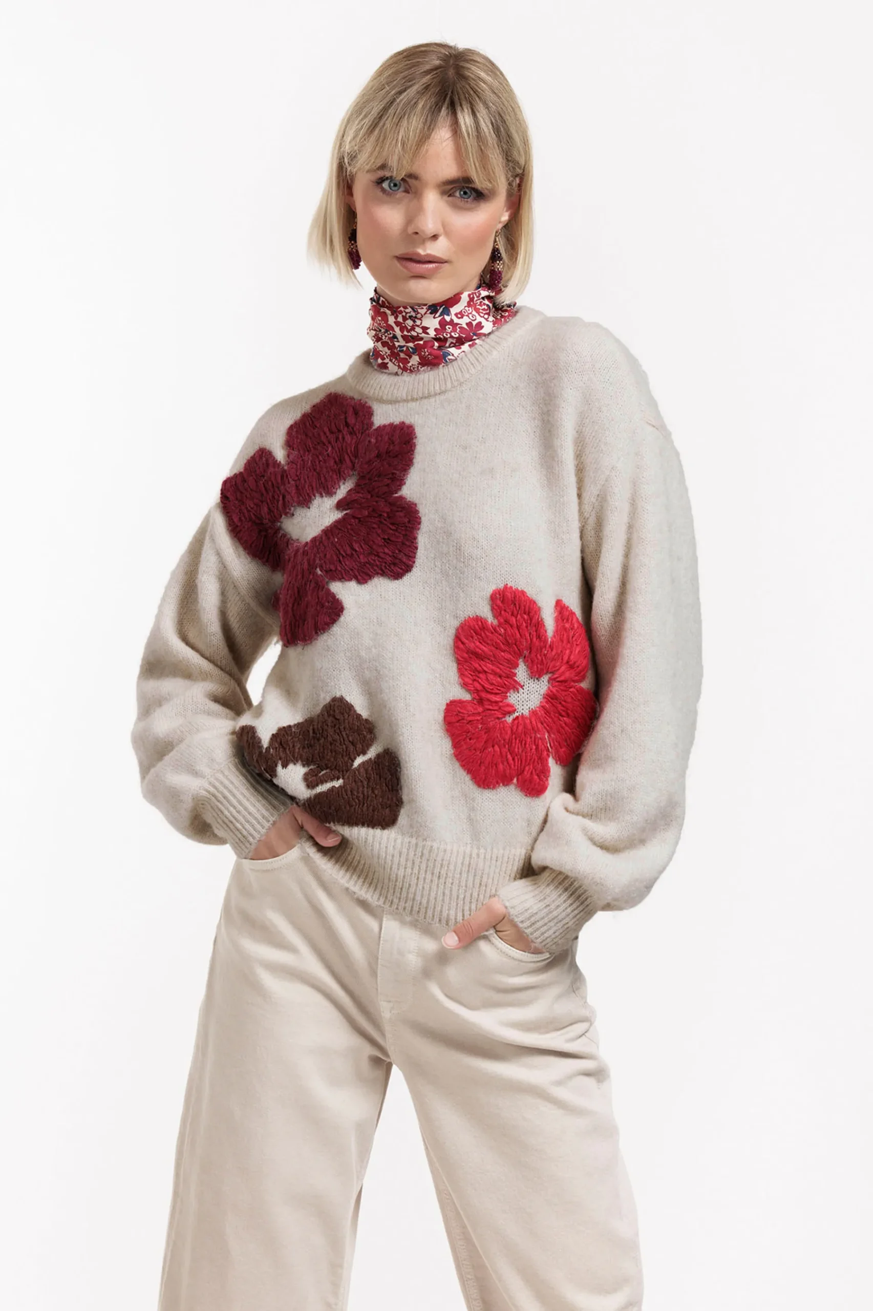 Studio Anneloes Nour flower pullover -
