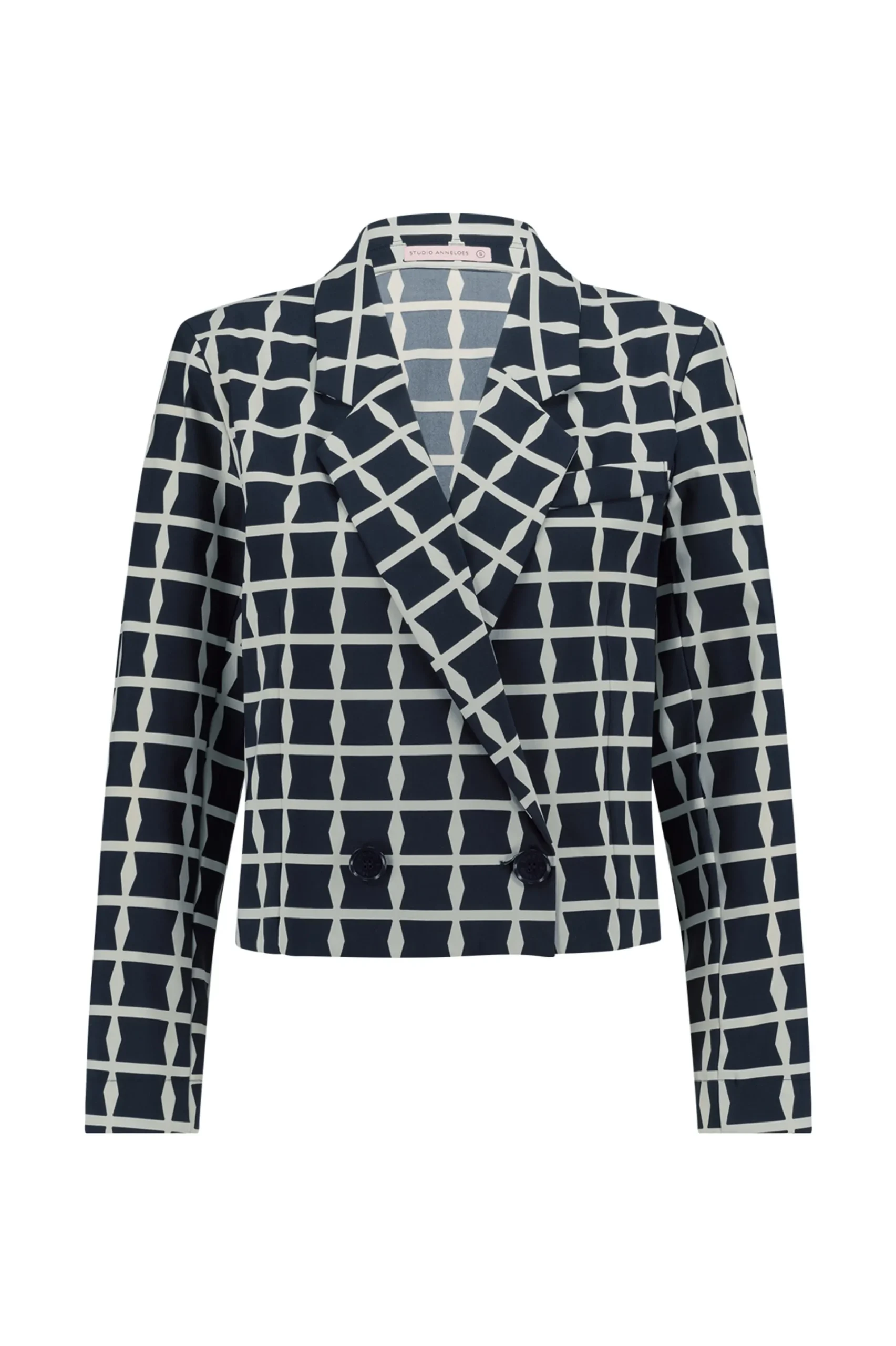 Studio Anneloes Ocean squares blazer -