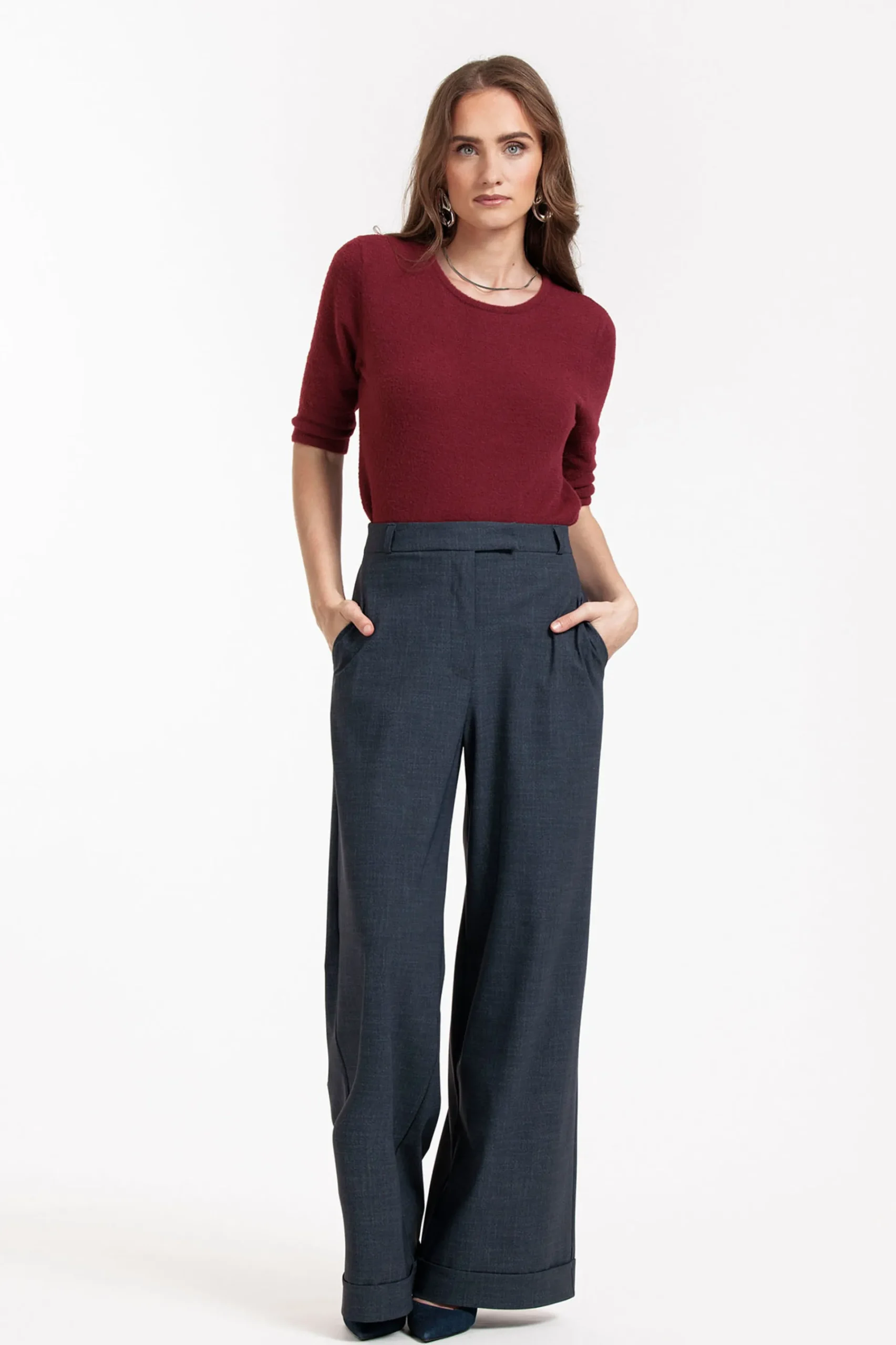 Studio Anneloes Ozzie woven look trousers -