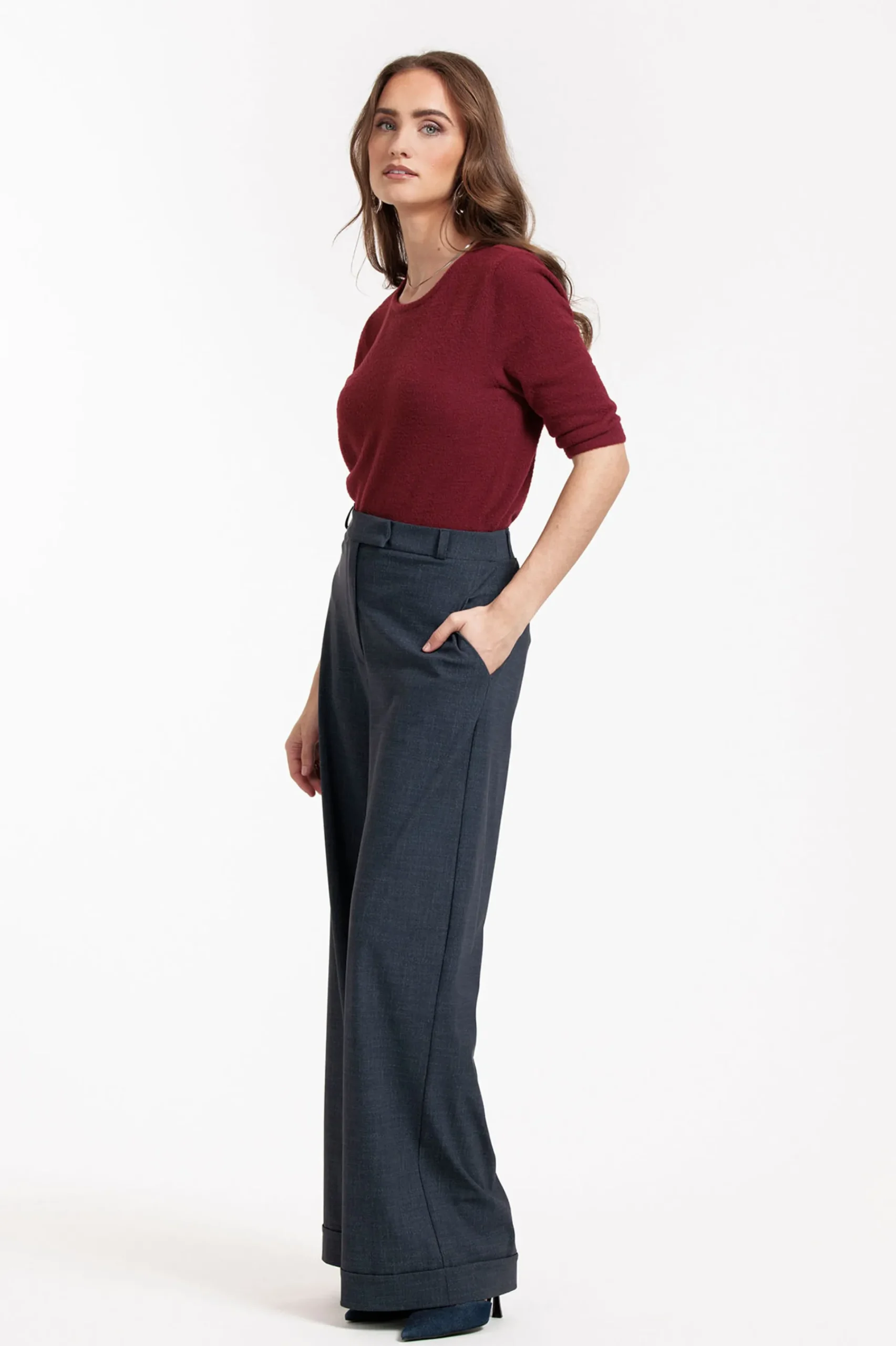 Studio Anneloes Ozzie woven look trousers -