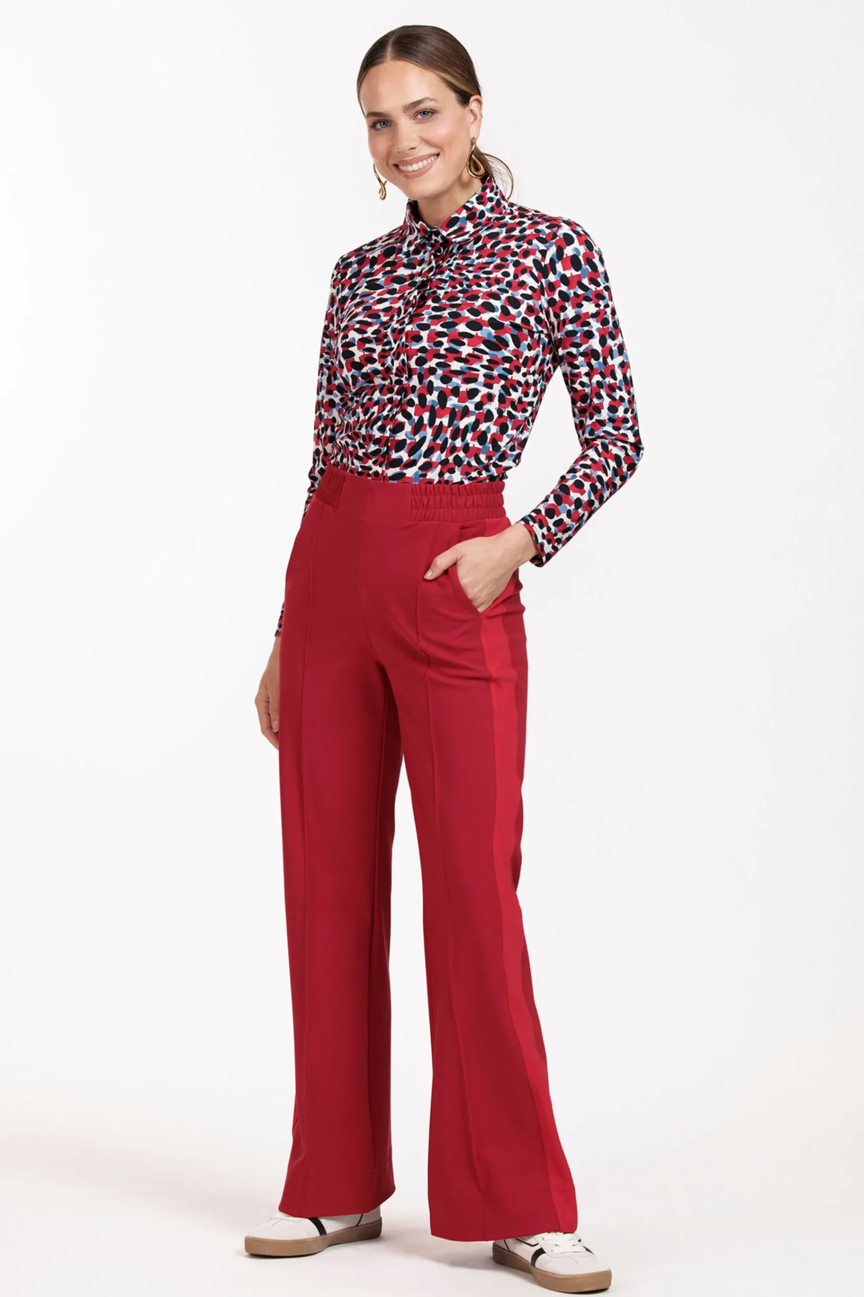 Studio Anneloes Remi bnd contrast trousers -