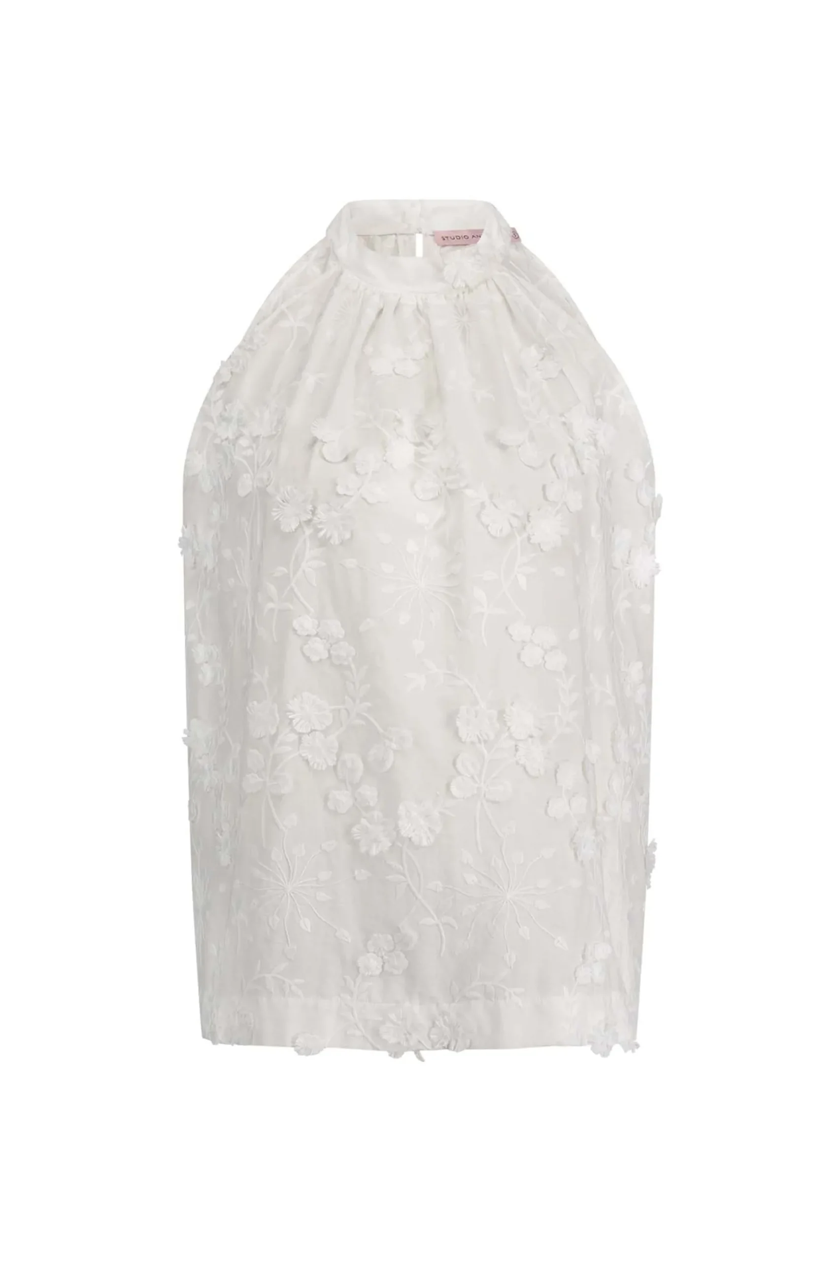 Studio Anneloes Sara fringe embroidery top -