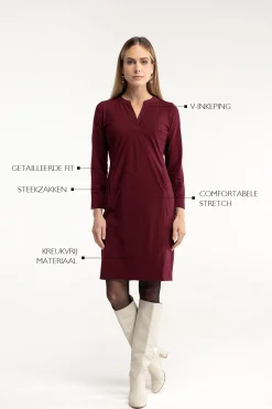 Studio Anneloes Simplicity long sleeve dress -