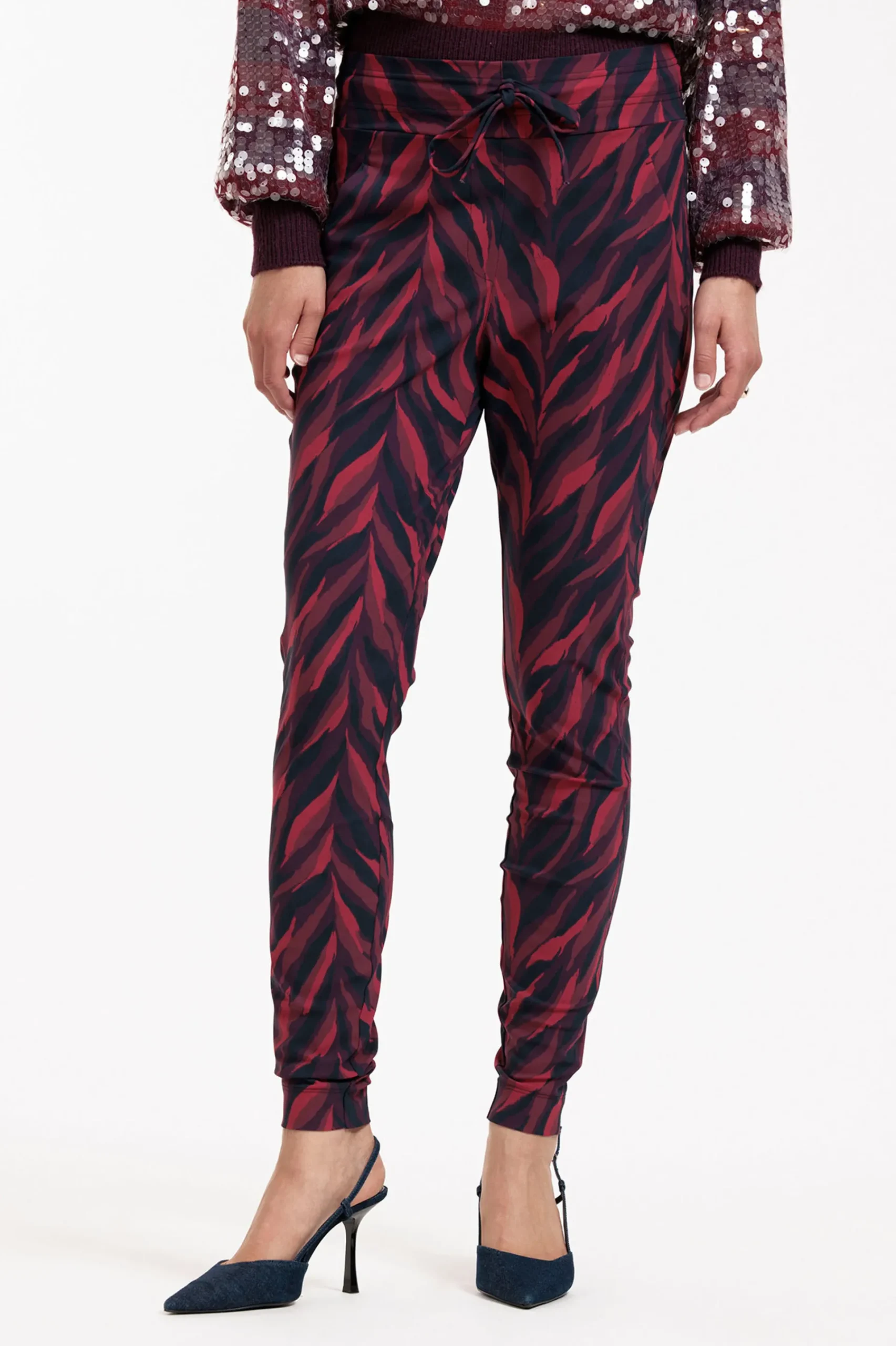 Studio Anneloes Stairdown leaves trousers -