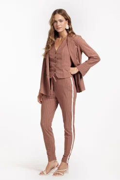 Studio Anneloes Stairdown pinstripe trousers -