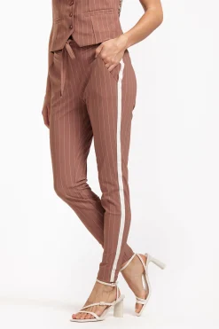 Studio Anneloes Stairdown pinstripe trousers -
