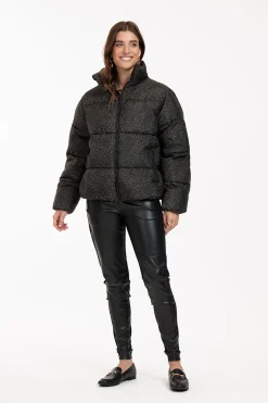 Studio Anneloes Tanner puffer leopard jacket -
