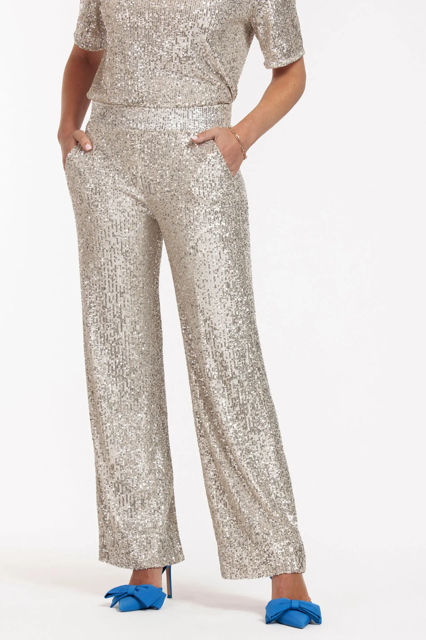 Studio Anneloes Tracey sequins trousers -