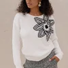 Studio Anneloes Valerie chunky flower pullover -