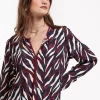 Studio Anneloes Veerle leaves crepe blouse -