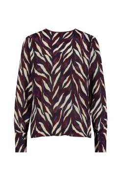 Studio Anneloes Veerle leaves crepe blouse -