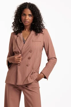 Studio Anneloes Violet pinstripe blazer -